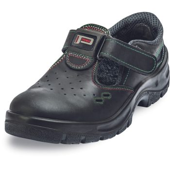   Panda Topolino S1 SRC férfi munkavédelmi szandál fekete bőr