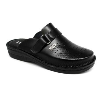 LEON 230 Comfort férfi klumpa Bőr Fekete